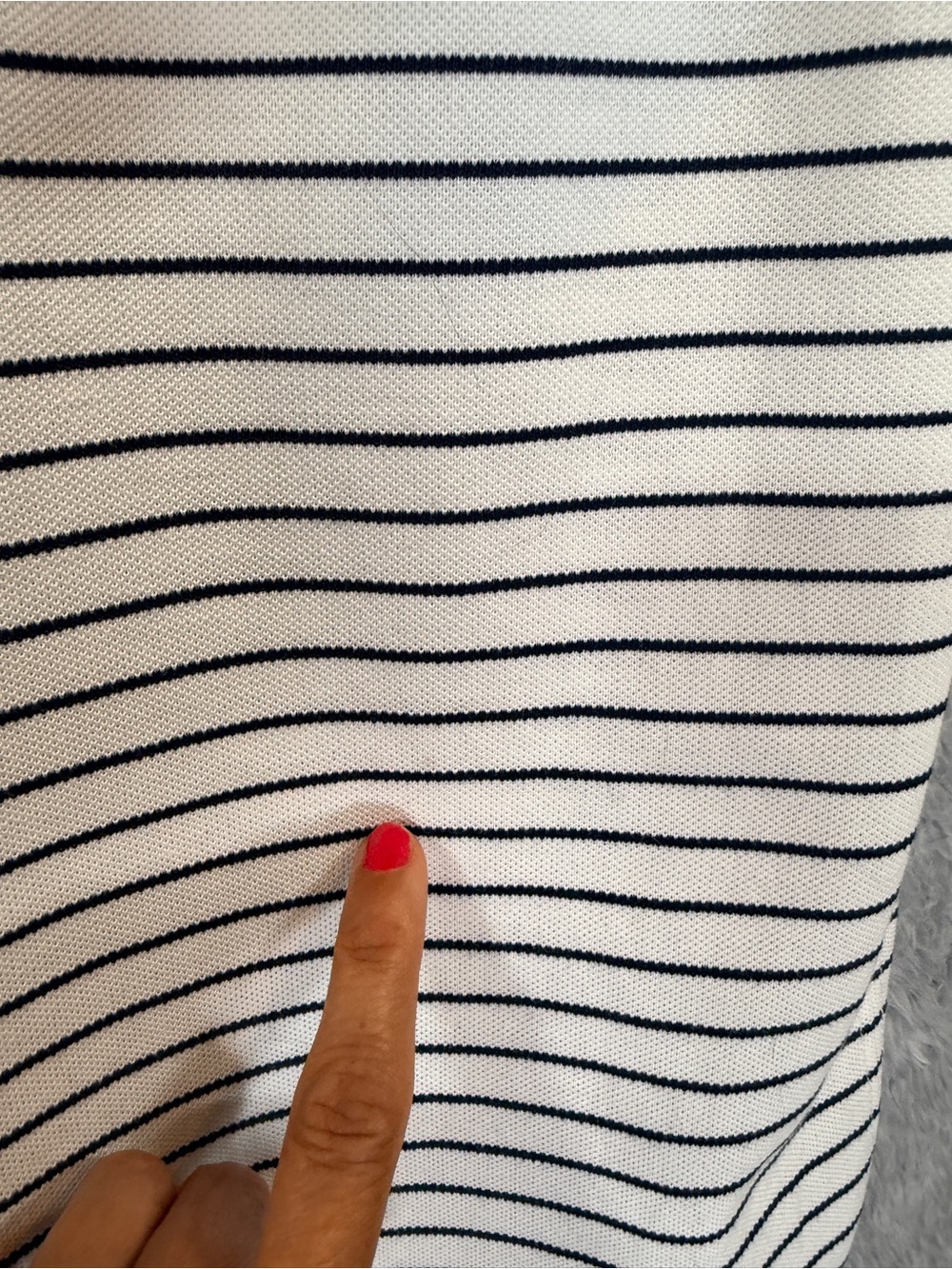 Vintage Old Marsh Golf Club Polo Shirt White Black Stripe Robert Bryan Size L - Picture 11 of 15